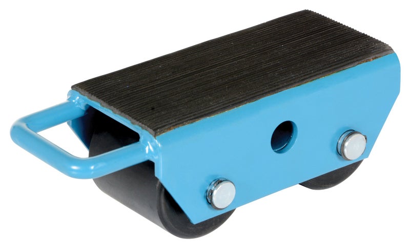 Vestil FMS-2.5 Steel Fixed Machinery Skates 10-3/4 In. x 4-3/4 In. x 4 In. 5,000 Lb. Capacity Blue - Image 2